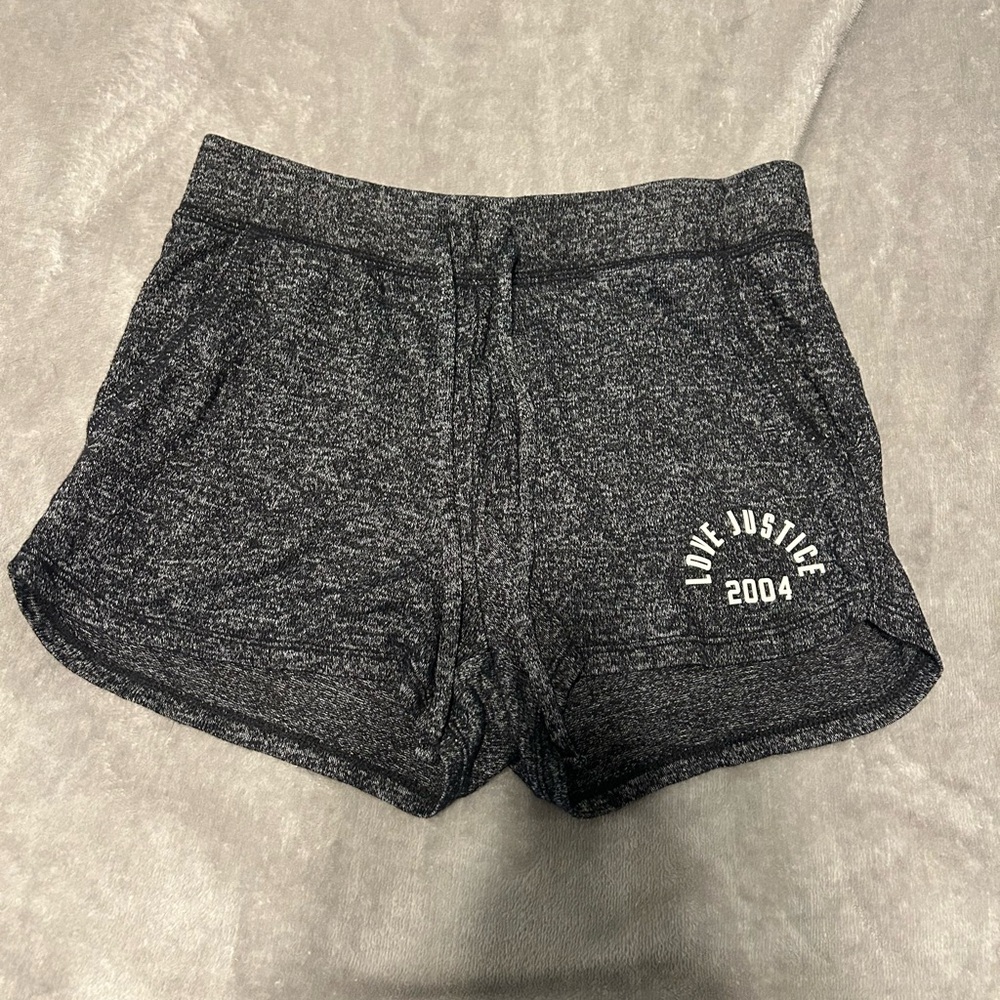 Justice Girl’s Charcoal Athletic Shorts